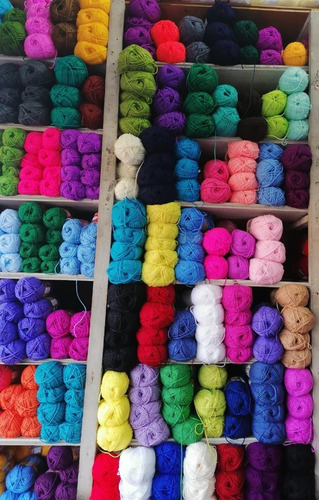 Pack De 10 Ovillo Lana De 100 Gr Para Tejer Color A Eleccion