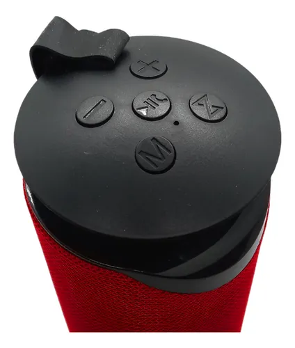 Parlante Bluetooth Recargable Luz Rgb/usb/tf/fm Rojo