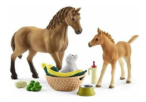 Schleich Horse Club Sarahs Baby Animal Care Figurita Juego D