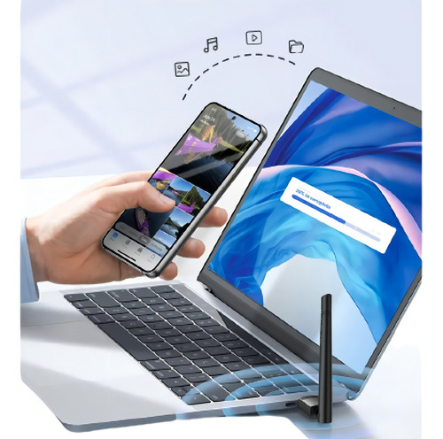 Adaptador Bluetooth 5.3 de distancia de hasta 100 m para 5 dispositivos
