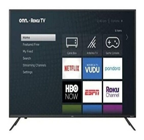 Onn. 60 100024699 Class 4k Uhd Hdr Roku Smart Led Tv (Reacondicionado)