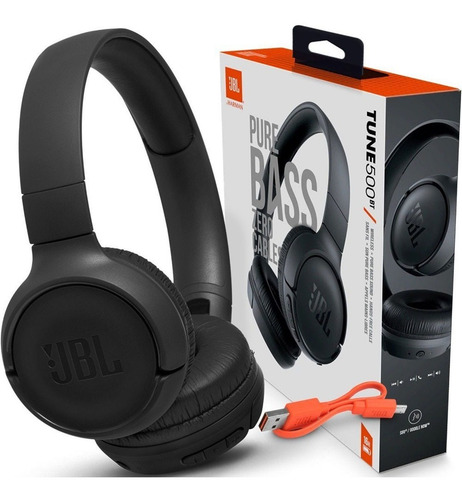 Fone De Ouvido Bluetooth Jbl Tune 500bt Sem Fio C/ Microfone