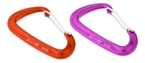 2pcs Hammock Carabiner Wire Gate Snap Carabiner Camping