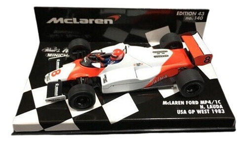 Mclaren Ford Mp4-1c #8 1983 Usa Gp Lauda- F1 Minichamps 1/43