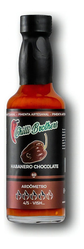 Molho De Pimenta Habanero Chocolate Chilli Brothers 60ml S/g