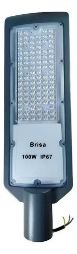 Luminaria Publica Led 100w Biv Ip67 Poste Rua Condomínio Cor da carcaça Cinza Cor da luz Branco-frio 110V/220V