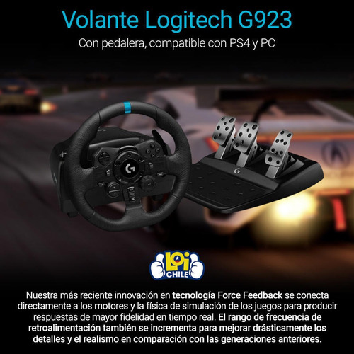 Volante Logitech G923 Para Ps4 Y Pc Loi Chile
