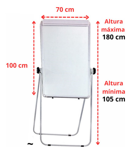 Flip Chart Magnético Liquido Limpeza Bloco De Sulfite 96x66
