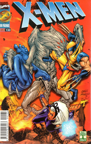 X-men N° 133 - Em Português - Editora Abril - Formato 14 X 21 - Capa Mole - 1999 - Bonellihq Cx01 Mar24