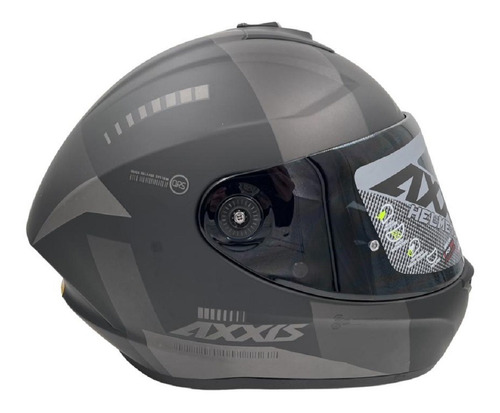 Casco Integral Axxis Draken Mp4 B1 Negro Gris Mate