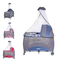 Comprar Cuna Corral Mod. Nuevo Para Bebe Mecedora Y Juguetes Niño