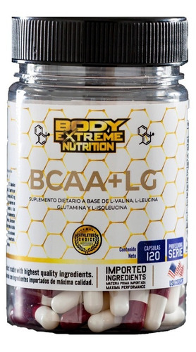 Body Extreme Nutrition Bcaa + Glutamina 120 Cap.