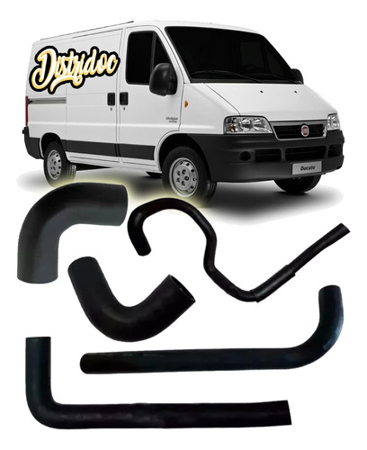 Kit X5 Mangueras Refrigeracion Ducato 2.3 Multijet 2010/