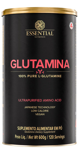 Glutamina 100% Pure Essential Nutritional 600g