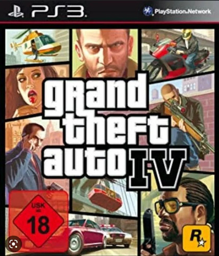 Gta 4 Grand Theft Auto Iv Rockstar Games Ps3 Físico