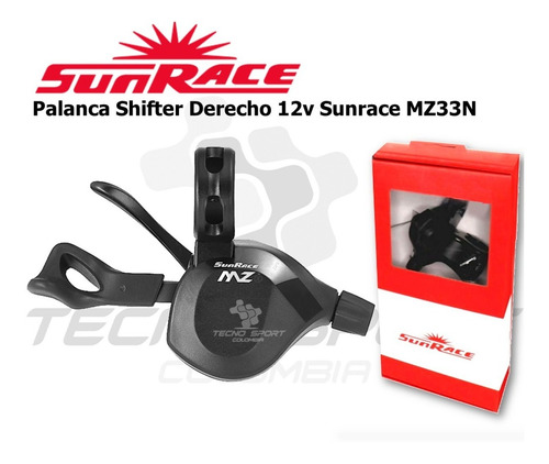 Imagen 3 de 6 de Shifter Derecho Sunrace Mz33n Palanca 12 Veloc Bicicleta Mtb