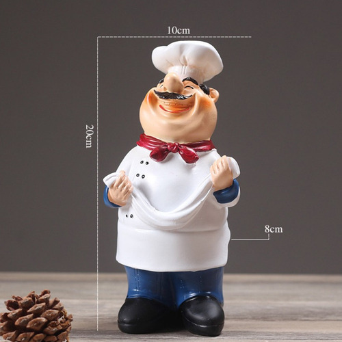 Nuevo Figuras De Chef Cocina Decoración Chef Pizarra, 4 Y