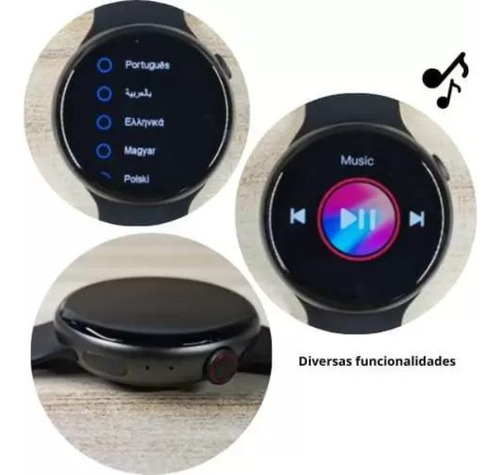 Imagem 4 de 6 de Smartwatch Watch 8 Pro Redondo Series 8 Relógio