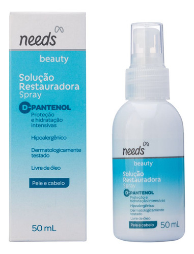  Solução Spray Needs Vegano Dexpantenol Derma Tipo de embalagem Pote