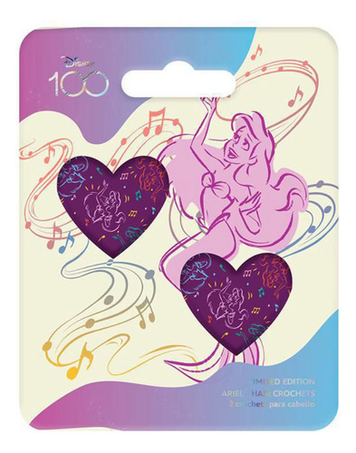 Set De 2 Ligas Para El Cabello Disney Princesas Ariel Minnie