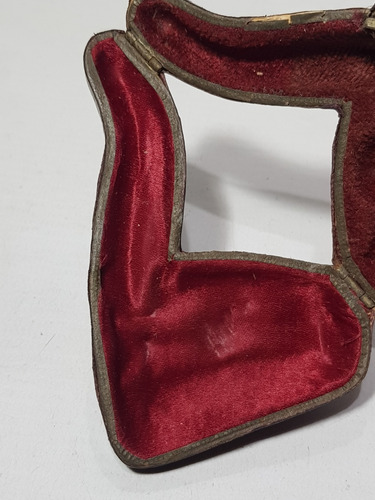 Imagen 6 de 7 de Antiguo Estuche Pipa Pequeña 1900 Cuero Mag 59263