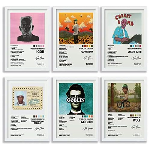 Póster De Tyler The Creator, Set De 6, 8x10 Pulgadas, ...