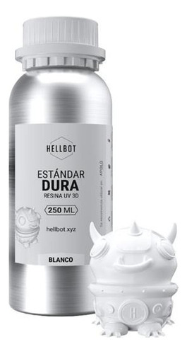 Resina Hellbot 250ml Impresora 3d Dura Standard Dlp Color Blanco