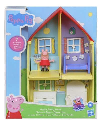 Casa De Peppa Pig Con 2 Figuras Incluidas Color Tradicional