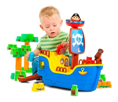 Imagen 3 de 3 de Molto Blocks Barco Pirata M8002