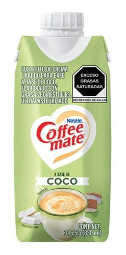 Sustituto Crema Para Café Coffee Mate Coco Plant Based 330ml