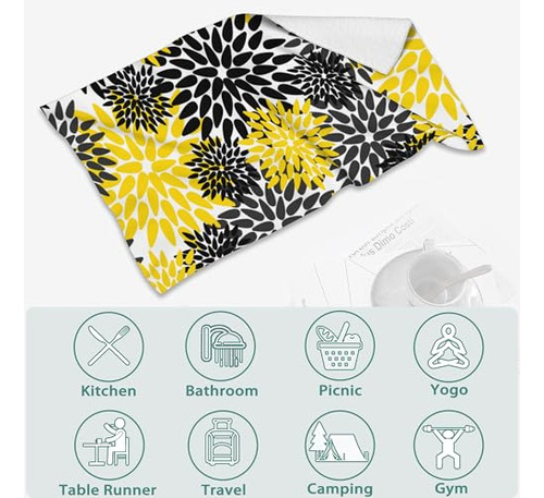 Paquete De 2 Toallas De Baño Decorativas Absorbentes