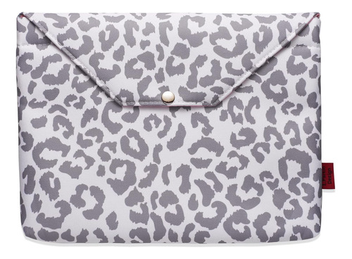 Funda De Libro Con Estampado De Leopardo De Nieve Con Cremal