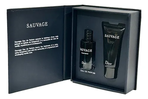 Perfume & Shower Gel Set Dior Sauvage For Men Travel Size