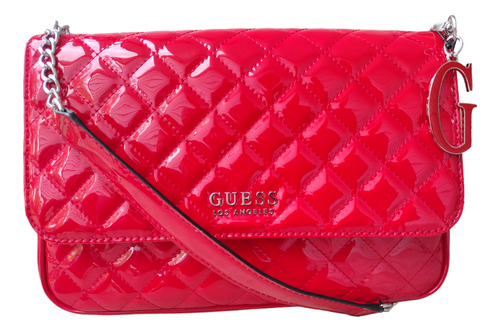 Bolsa Guess Factory Original Pa770920 Rojo Charol Casual Dam