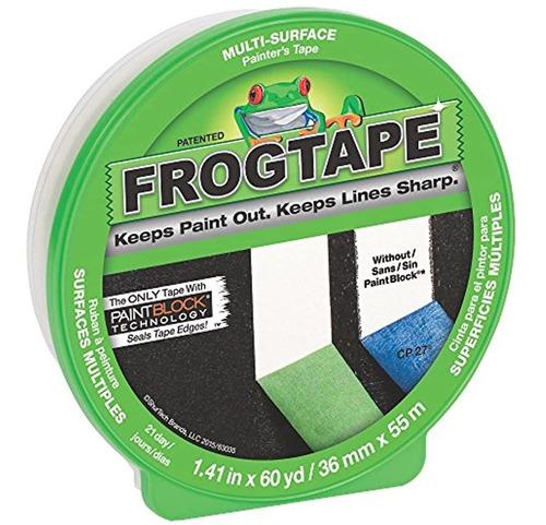 Frogtape Cf 120 Painters Tape Multisurface 36 Mm X 55 M Verd