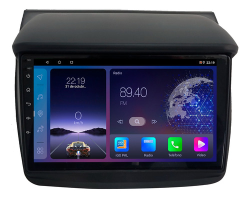 Stereo Android Pantalla 9¨ Hd Mitsibishi L200 Triton Carplay