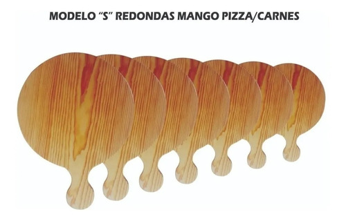  6 Tablas Para Pizza Con Mango De 35 De Diametro Oferta
