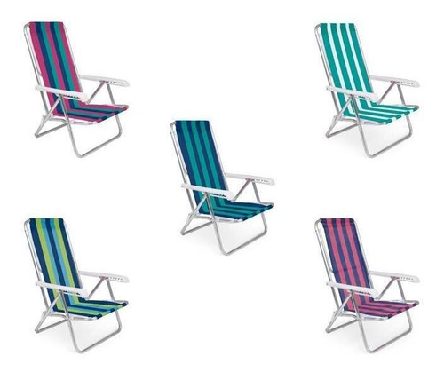 Silla reclinable Mor, aluminio, colores surtidos - 2104