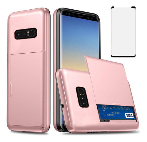 Asuwish Funda Para Teléfono Samsung Galaxy Note 8 Con De De