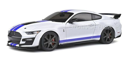 Ford Mustang Gt500 Fast Track 2020 1:18 Solido Branco