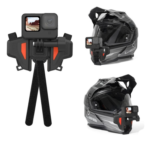 Soporte Para Casco Moto Gopro, Dji, Insta360,rs  Deportes