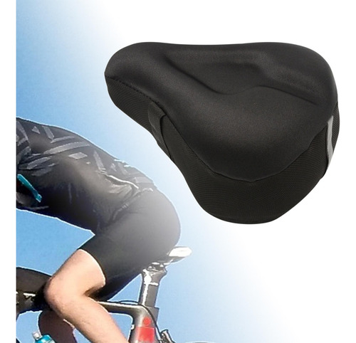 Asiento De Bicicleta Extra Cómodo, Acolchado Suave, Funda