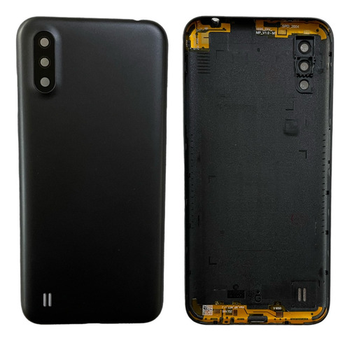 Tapa Trasera + Cristal Compatible Con Samsung A01 Sm-a015 Negro