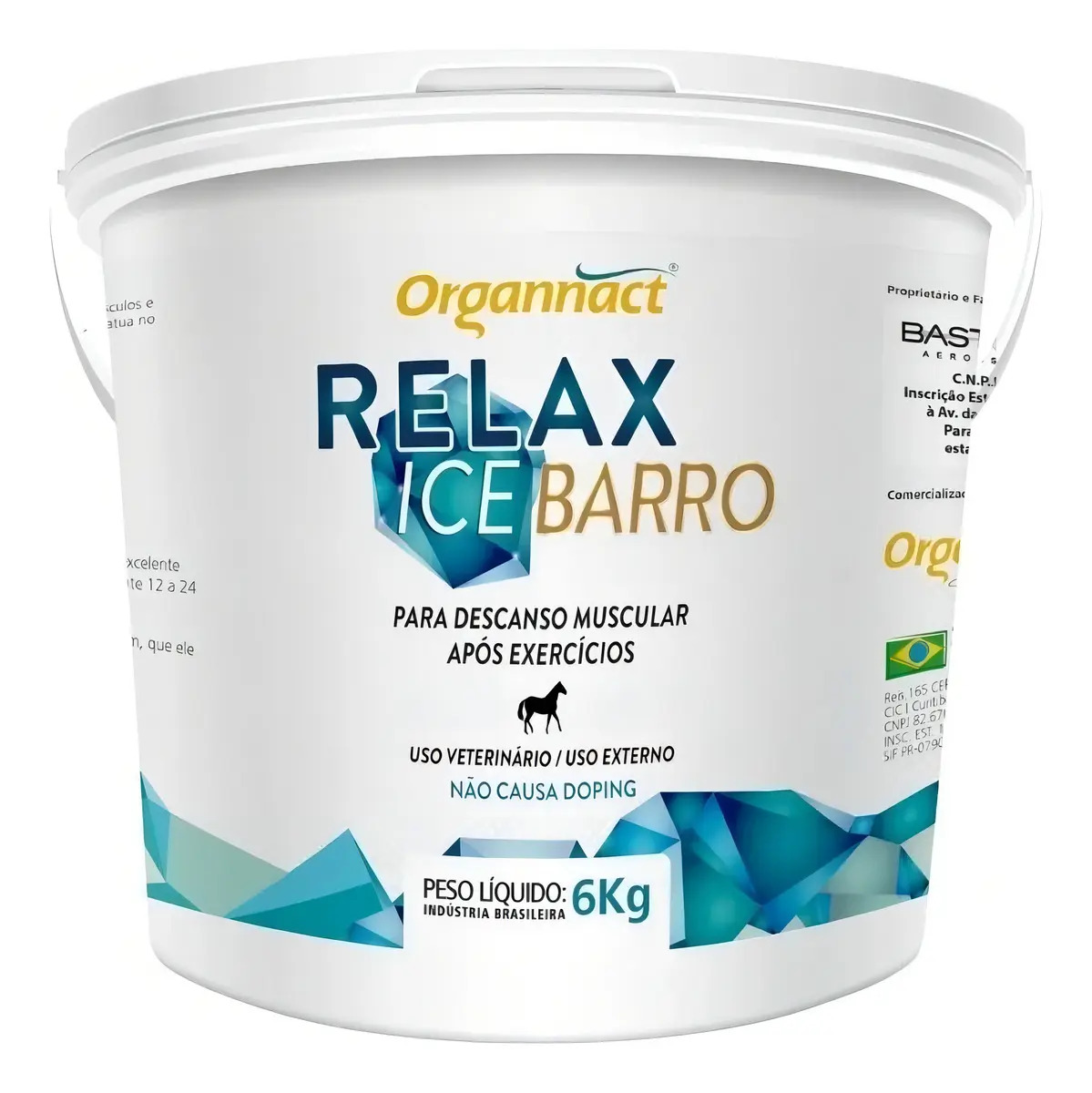 Gel Relaxante Muscular Organnact Para Animais Equinos 6kg