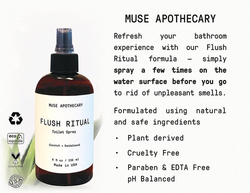 Muse Bath Apothecary Flush Ritual - Aromatic Refreshing Toi