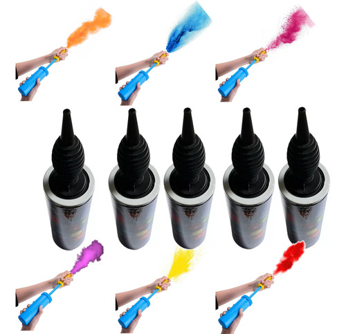 14x Polvos Holi Colores Bolsas 50g + 5 Lanzadores / Fiesta