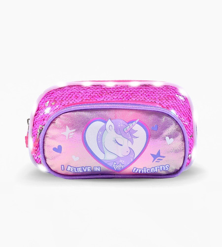 Cartuchera Infantil Footy Unicornio Luz F19022 Escolar 