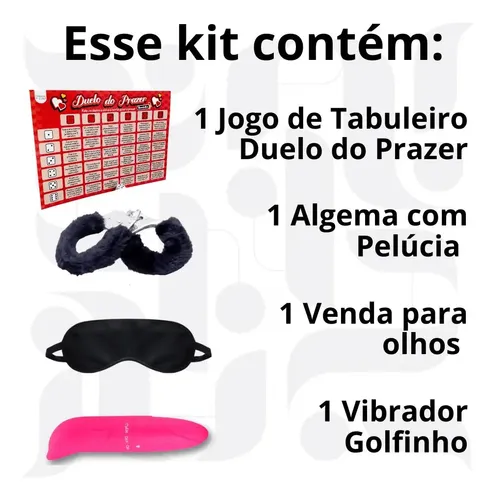 Jogo Erótico Casal Tabuleiro Duelo Do Prazer + Algema Venda