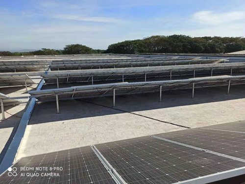 Kit Estructura Y Accesorios Completa Para 2 Paneles Solares