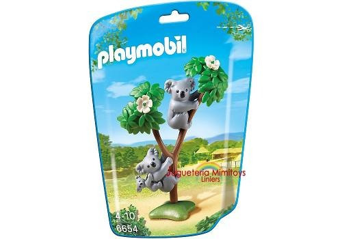 Osito Koala Con Familia Linea Zoo Intek Playmobil 6654